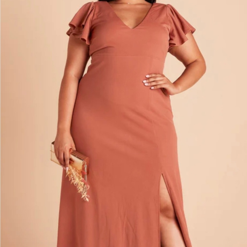 Hannah dress from Birdy Grey in terracotta